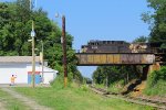 Father and Son watch as 289 clears the bridge at Shen